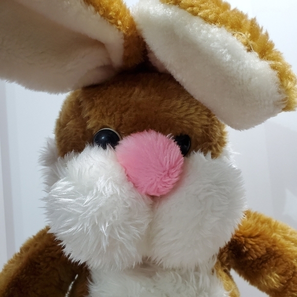 Vtg 1980 MTY International Large plush brown bunny Rare HTF - Picture 10 of 11